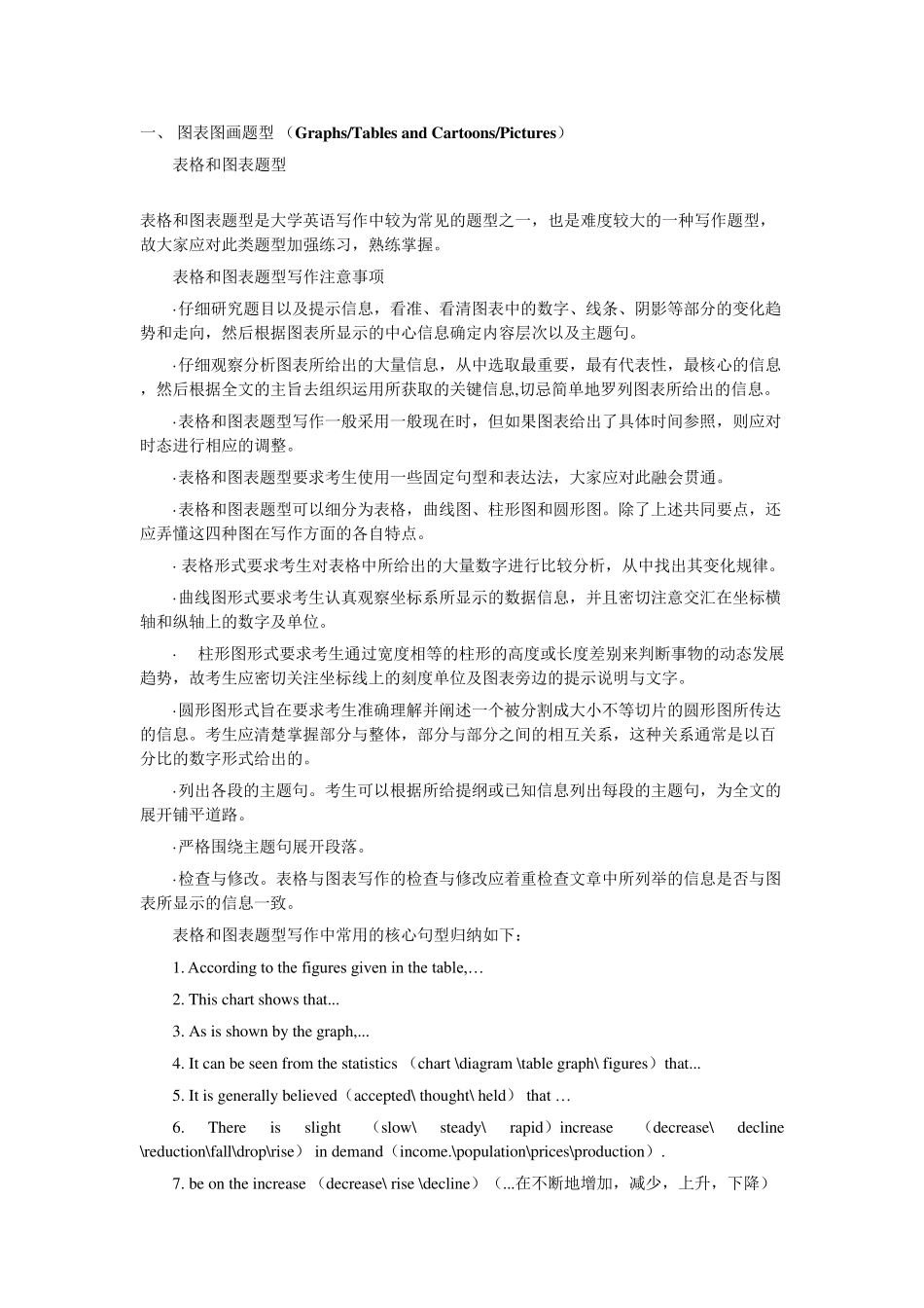 四级作文图表图画题型_第1页