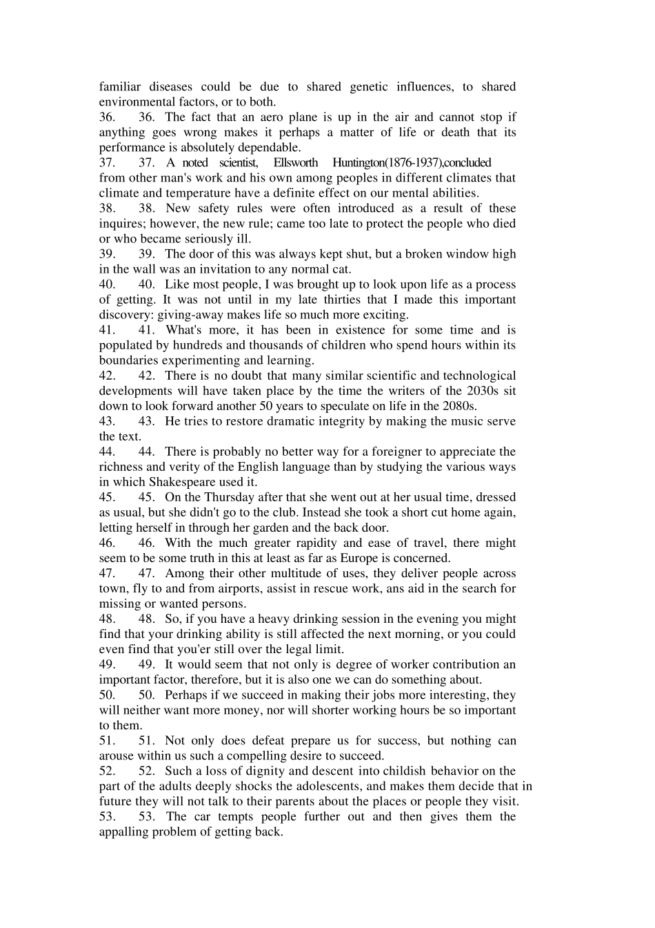 四级英译汉练习及答案_第3页