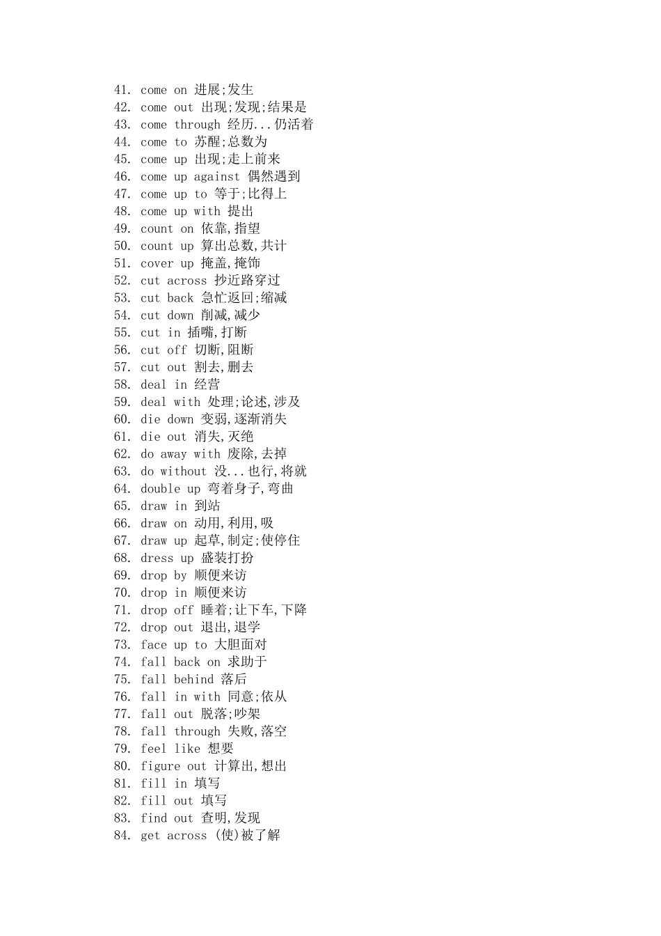 四级英语短语大全_第2页