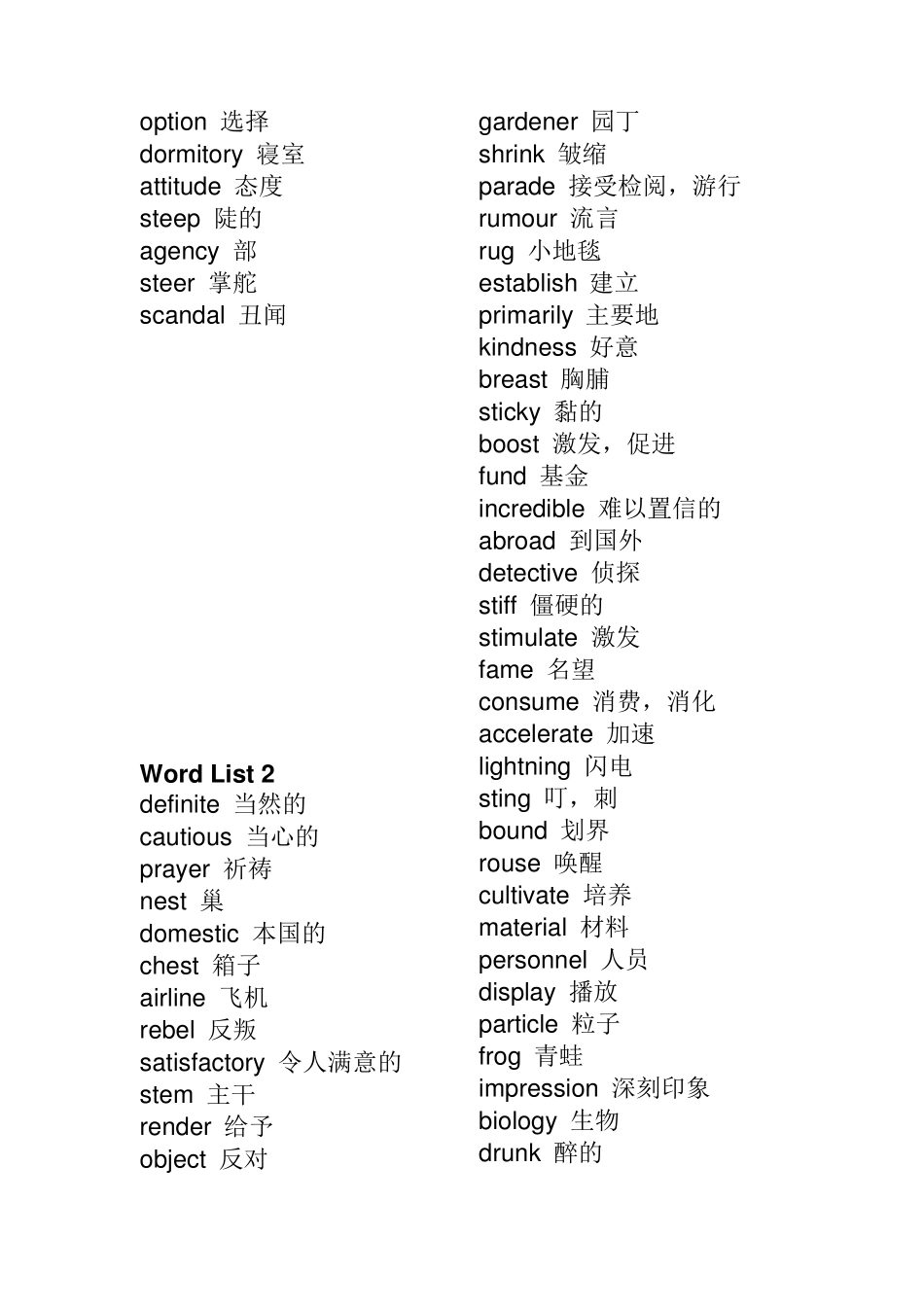 四级词汇词根+联想记忆法(乱序版)_第2页