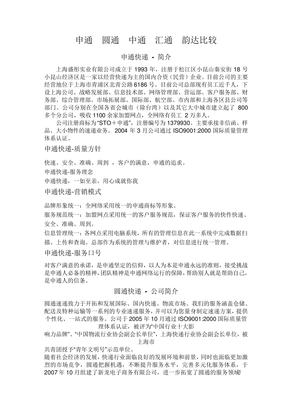 四通一达的比较_第1页