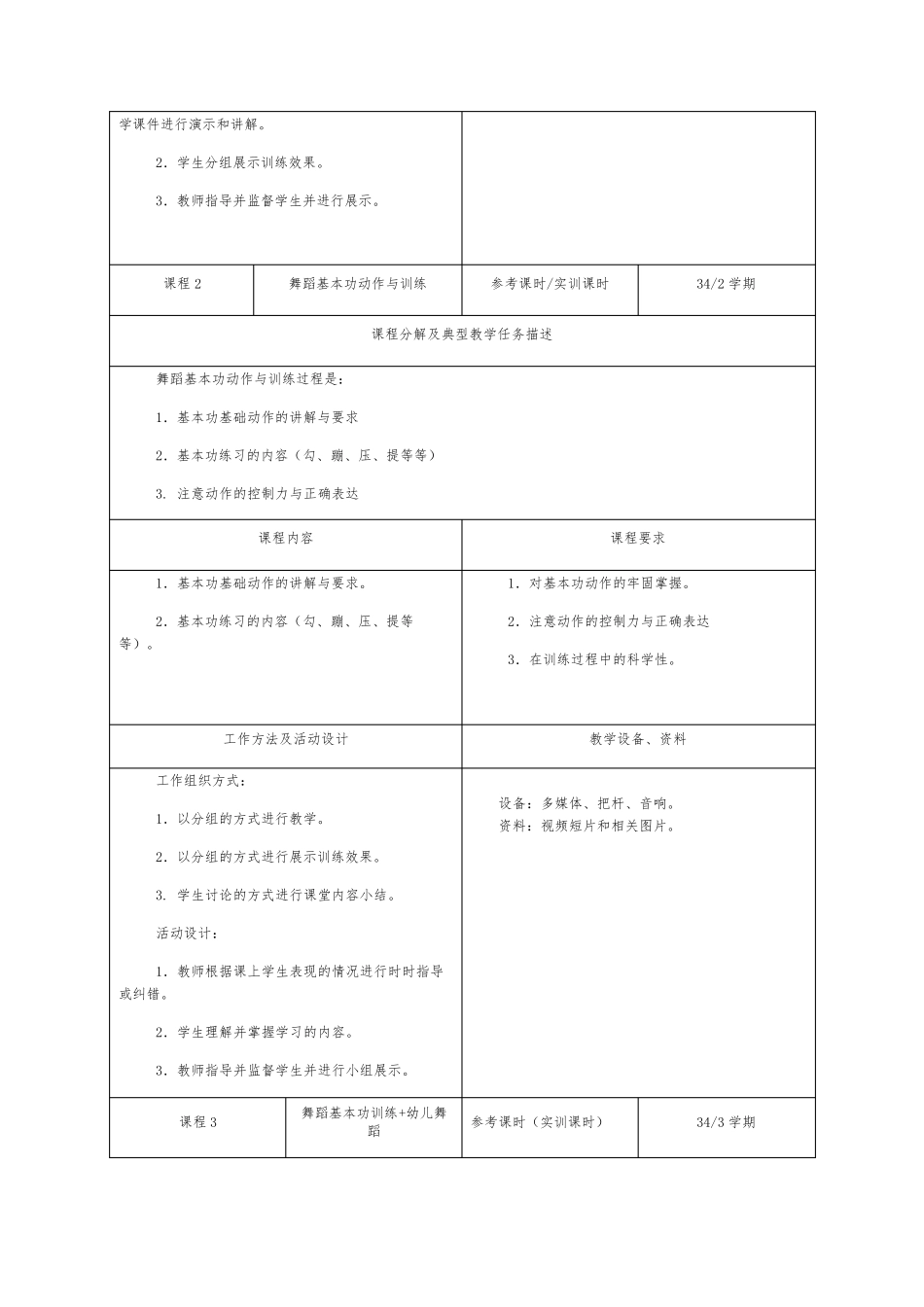 学前教育专业舞蹈课标_第3页