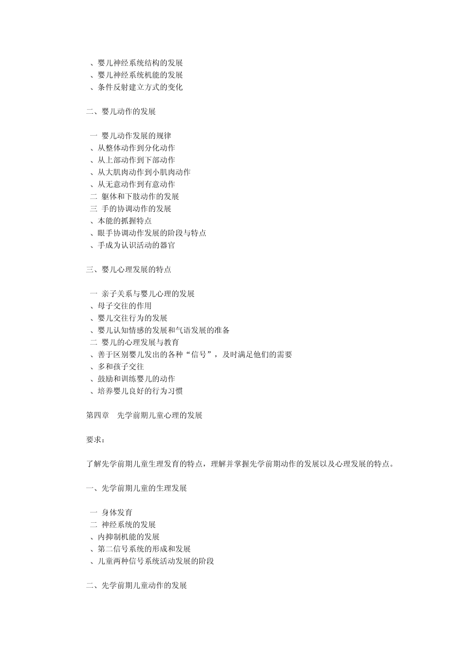 学前教育专业课程大纲_第3页