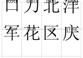 学前班生字卡(两种带拼音)