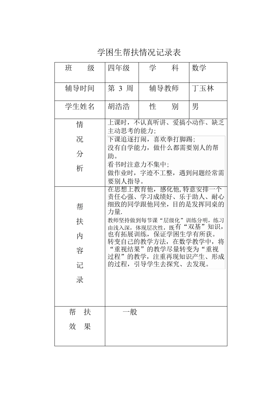 学困生帮扶情况记录表_第3页