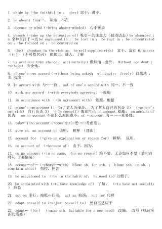 学士学位英语考试词汇重点