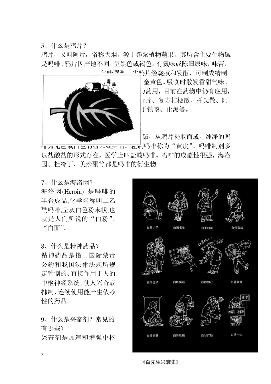 学校戒毒知识宣传板报_第2页