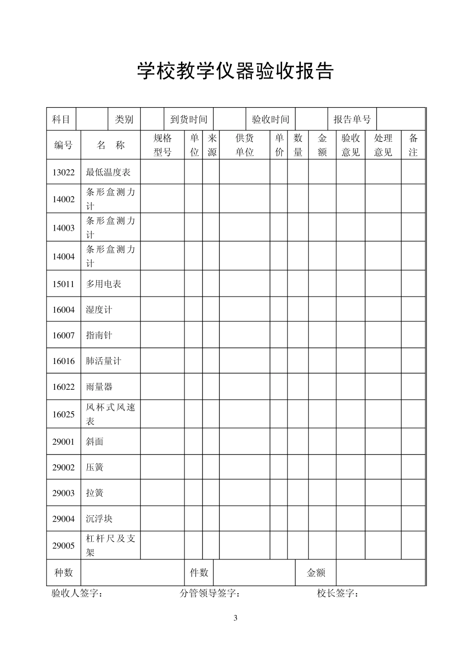 学校教学仪器验收报告_第3页