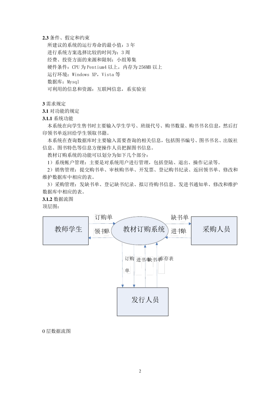 学校教材订购系统需求规格说明书_第2页