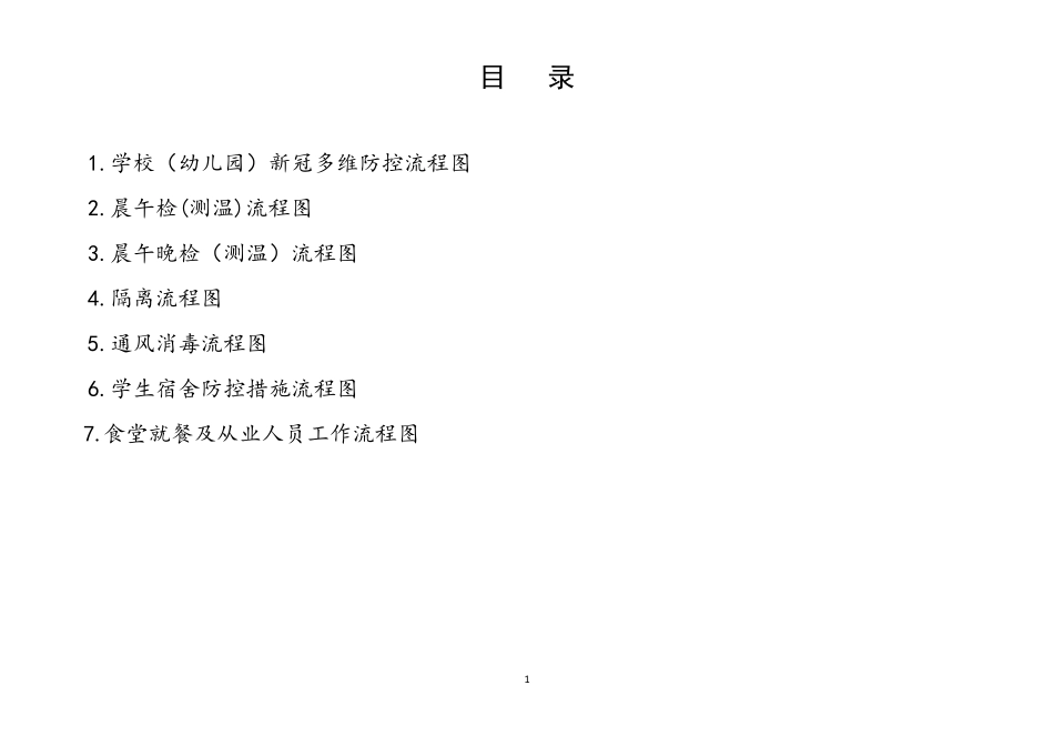 学校新冠疫情防控流程图_第1页