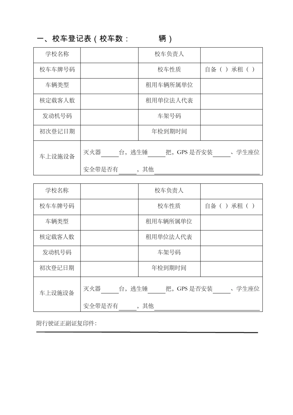 学校校车安全管理台账_第3页