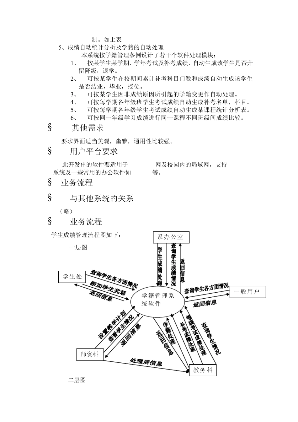 学生管理系统需求分析报告_第3页