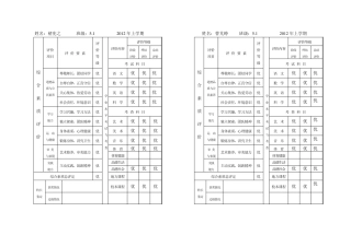 学生素质报告书