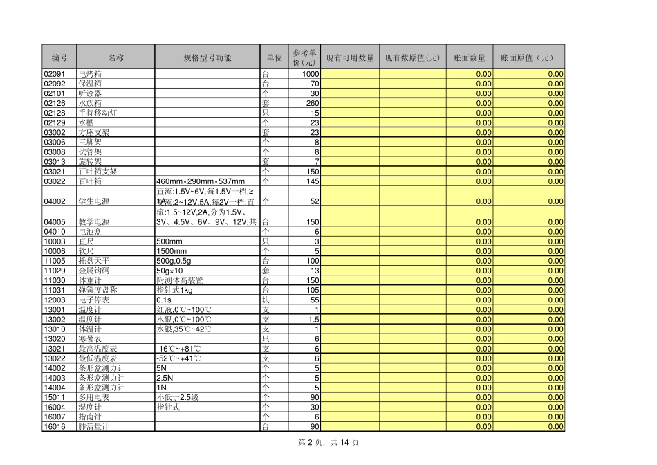 学科教学仪器及设备录入模板_第2页