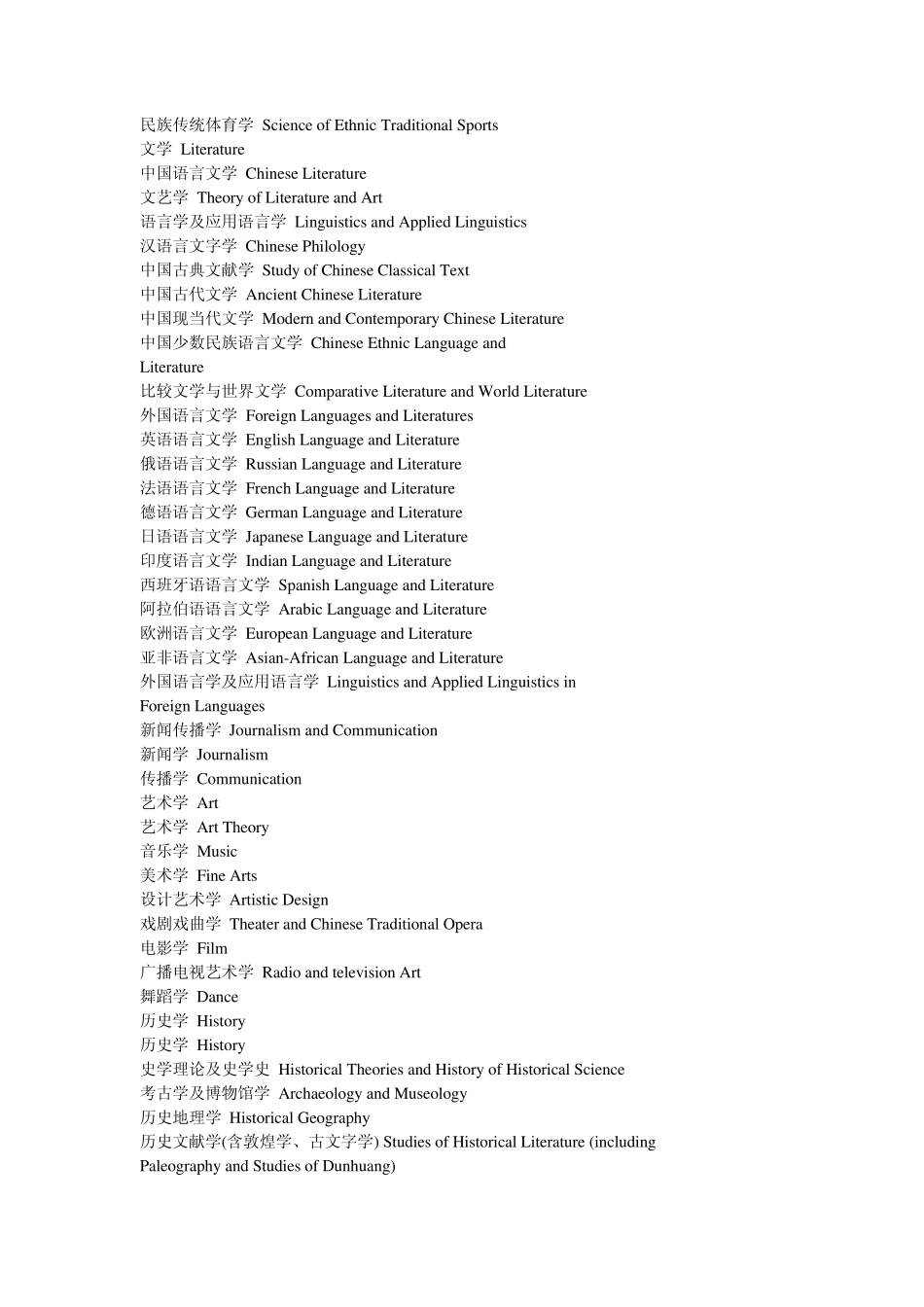 学科英文翻译_第3页