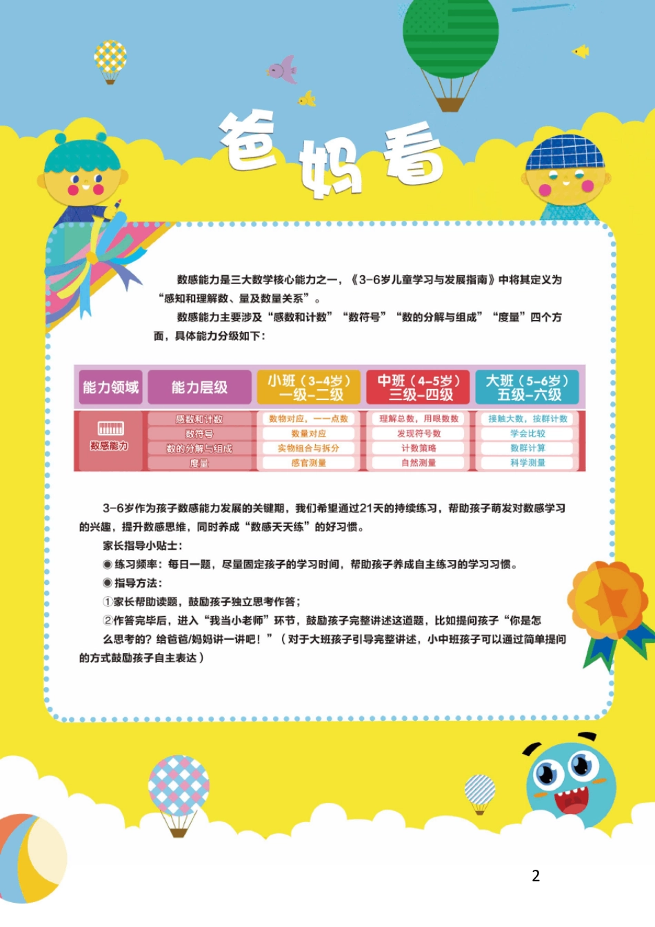学而思21天数感练习册,幼儿园小班,34岁_第2页