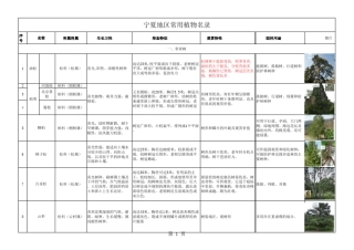 宁夏地区常用乔木植物汇总