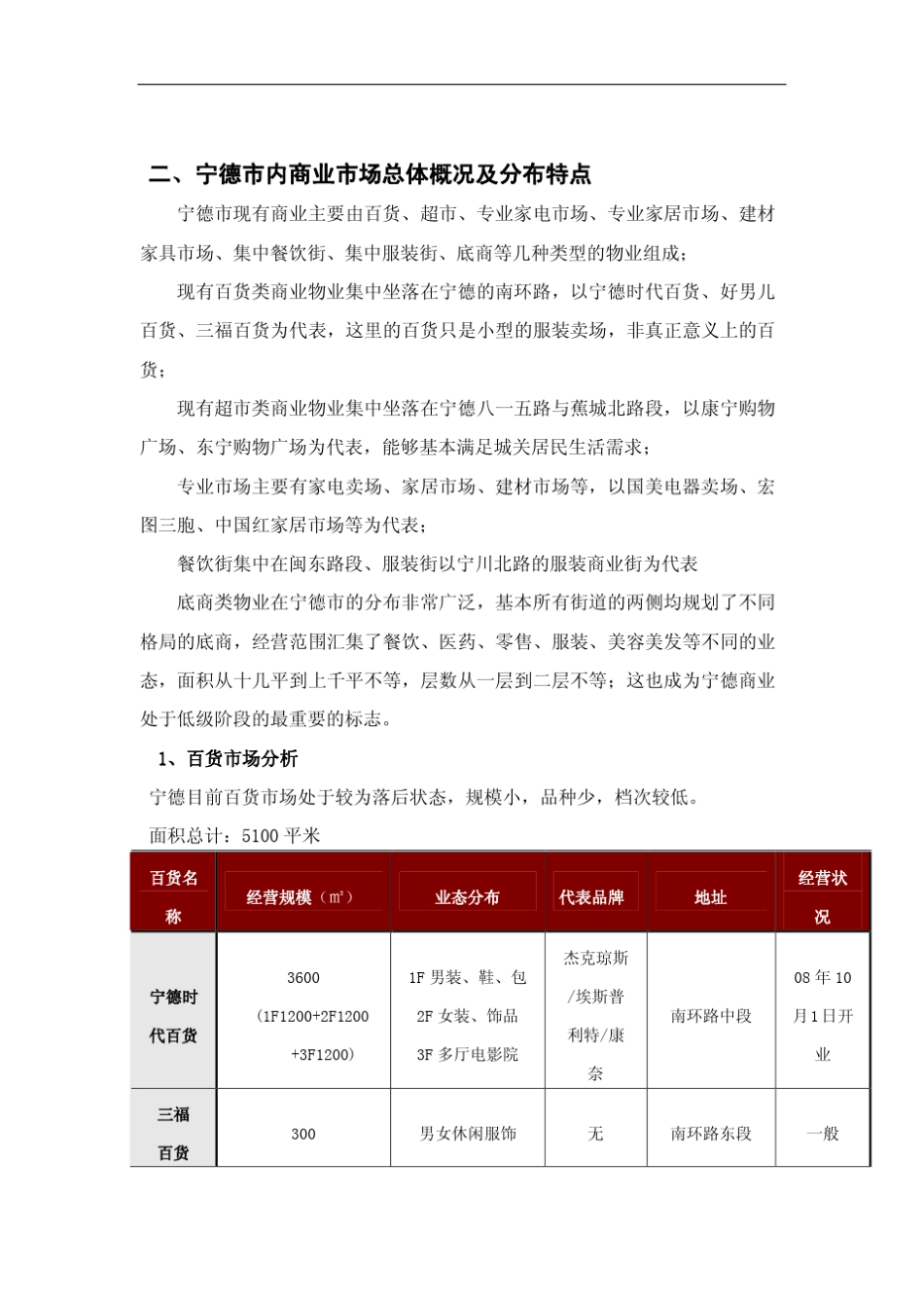 宁德市城区商业及餐饮娱乐业分析_第2页