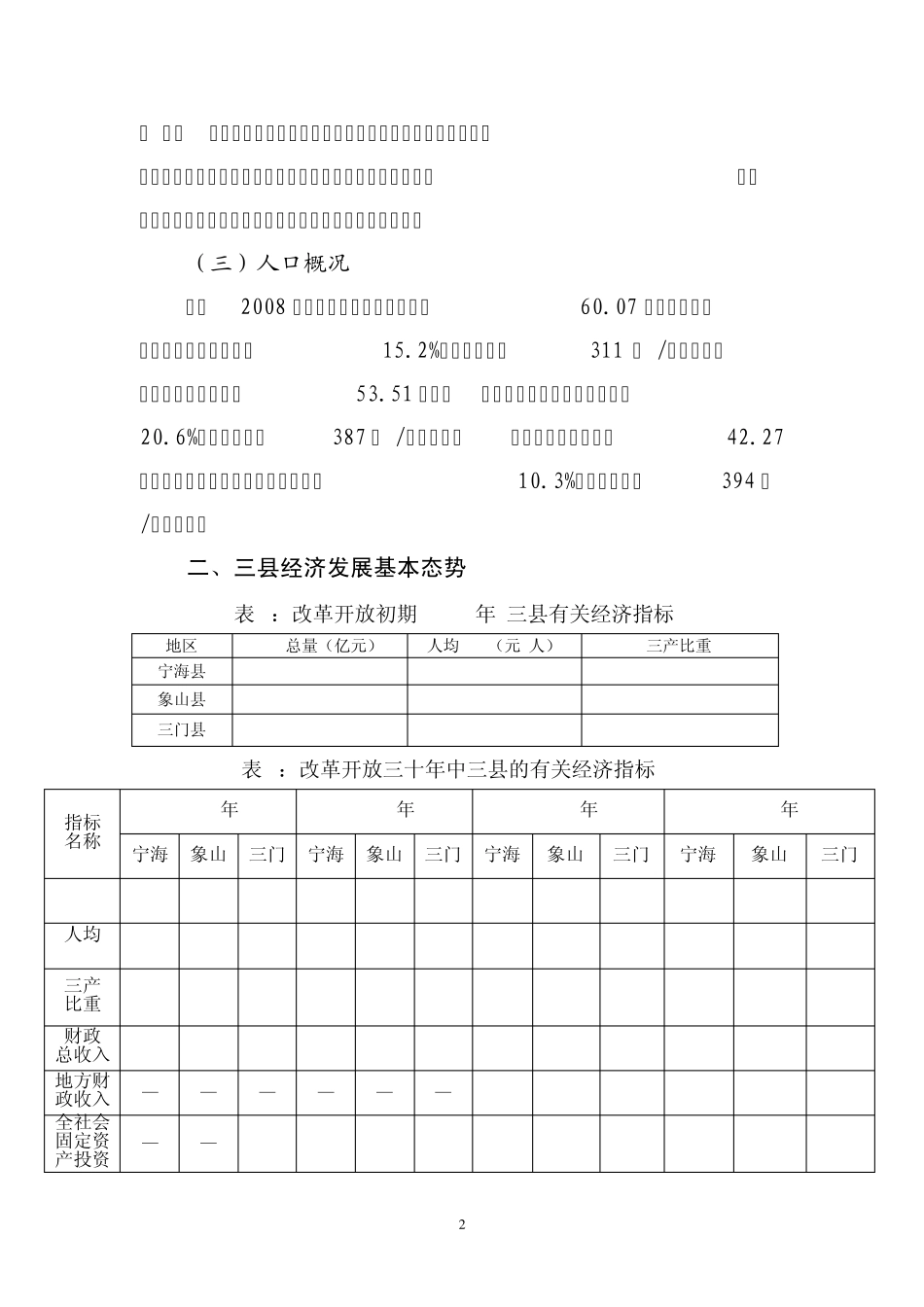 宁海、象山、三门经济发展比较分析_第2页