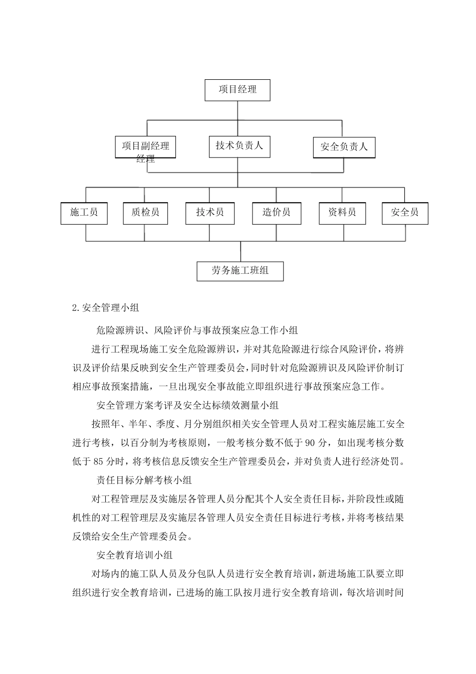 安全及环境保护管理体系与措施_第2页