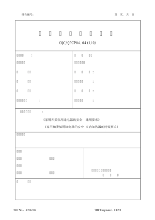 安全型式试验报告