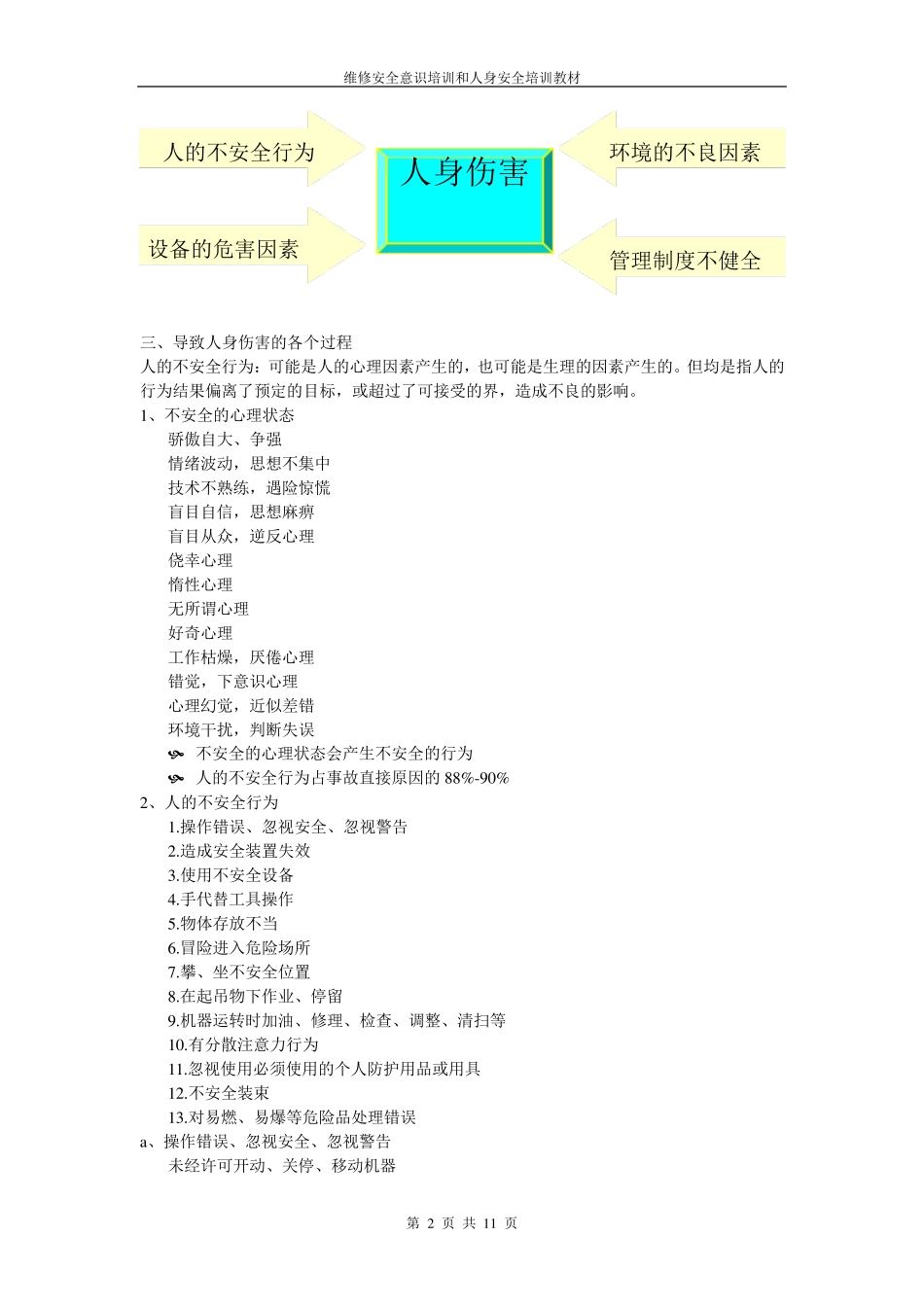 安全意识和人身安全培训教材_第2页