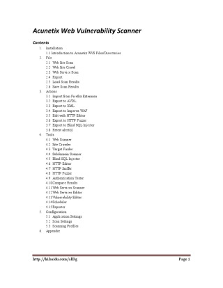 安全扫描器AcunetixWVS中文教程