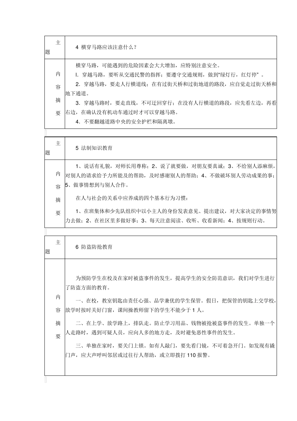 安全教育记录_第2页