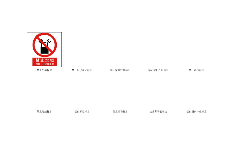 安全标志标牌大全图片文档_第3页