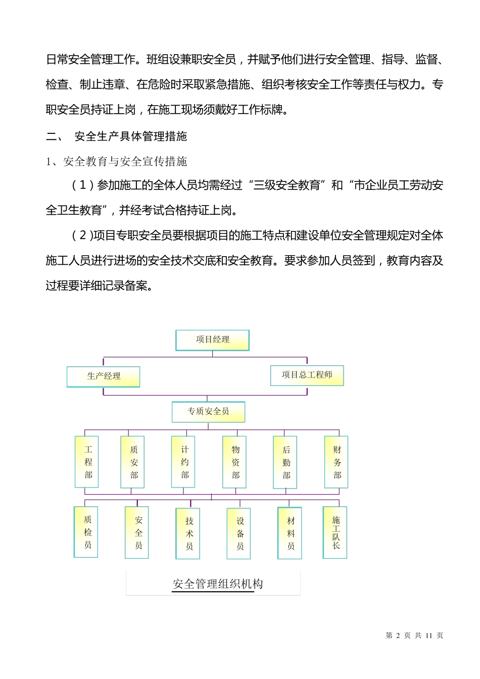 安全生产及质量保证管理措施_第2页