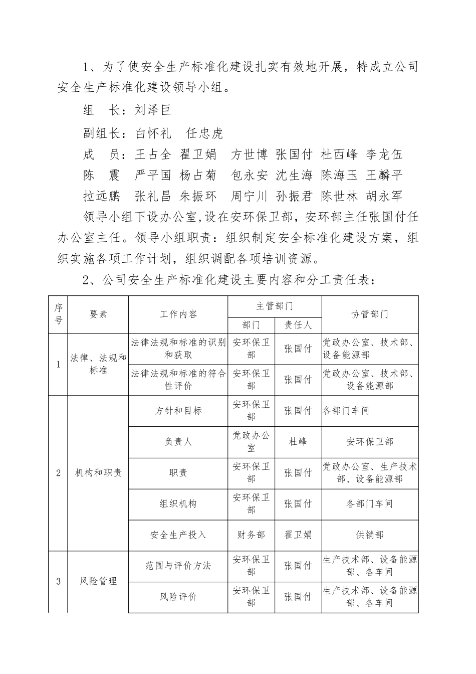 安全生产标准化建设实施方案_第2页