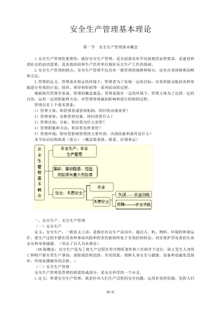 安全生产管理基本理论
