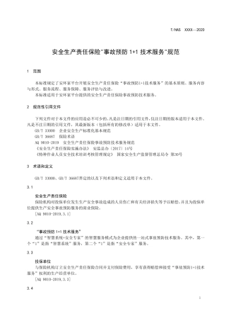 安全生产责任保险事故预防1+1技术服务规范