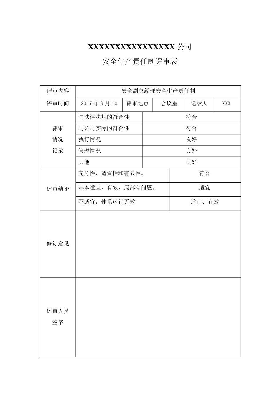 安全生产责任制适宜性评审表1_第3页