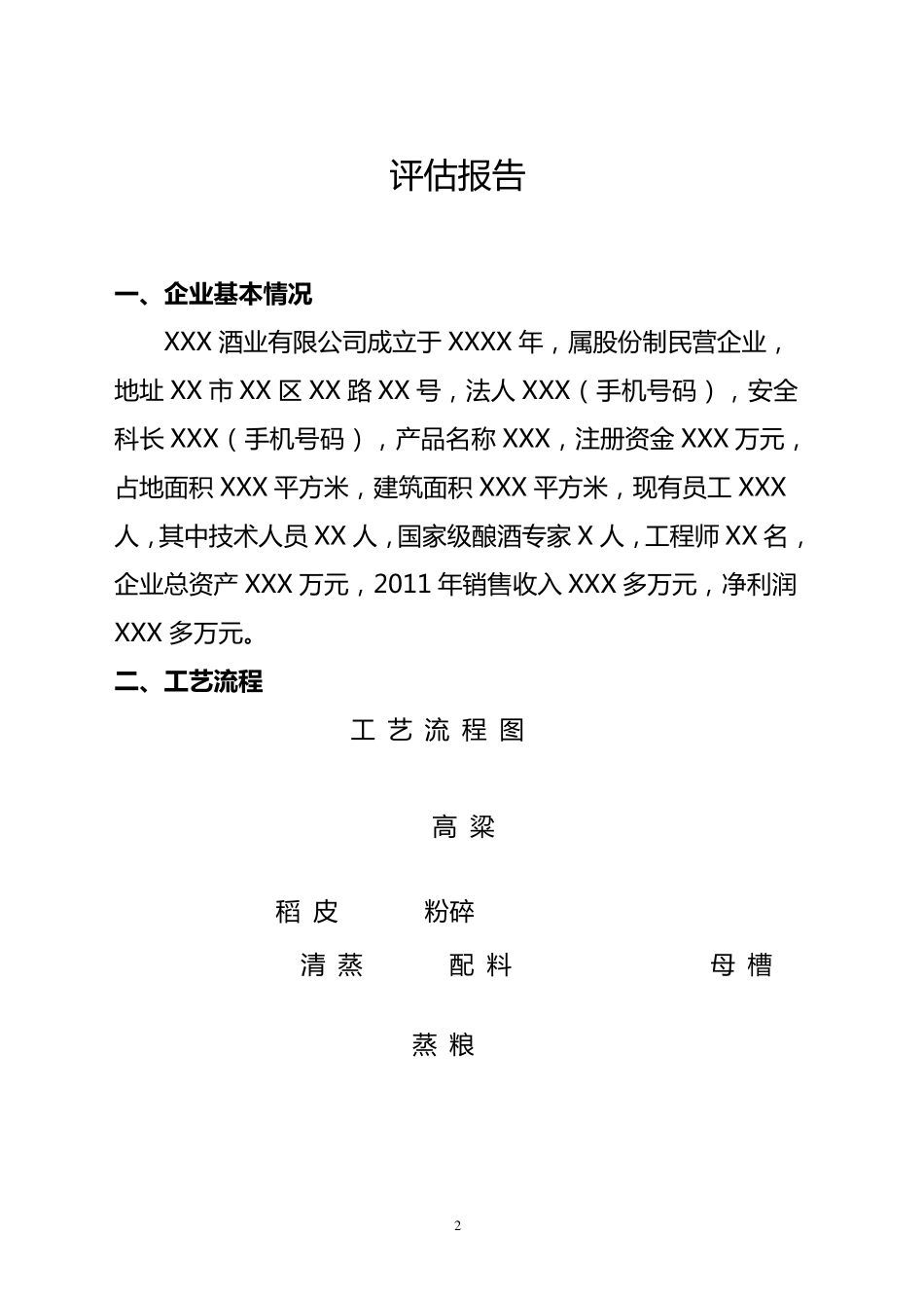 安全生产风险评估报告模版_第2页