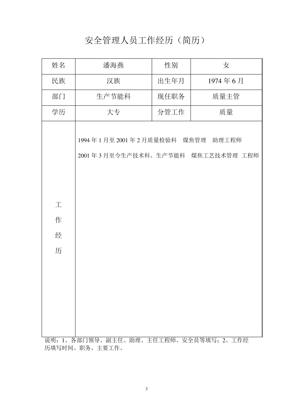 安全管理人员简历_第3页