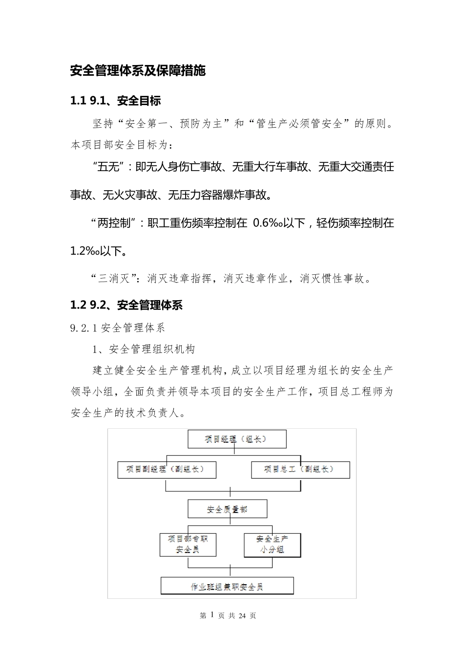 安全管理体系及保障措施_第1页