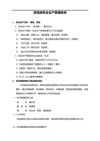 安全管理体系文件