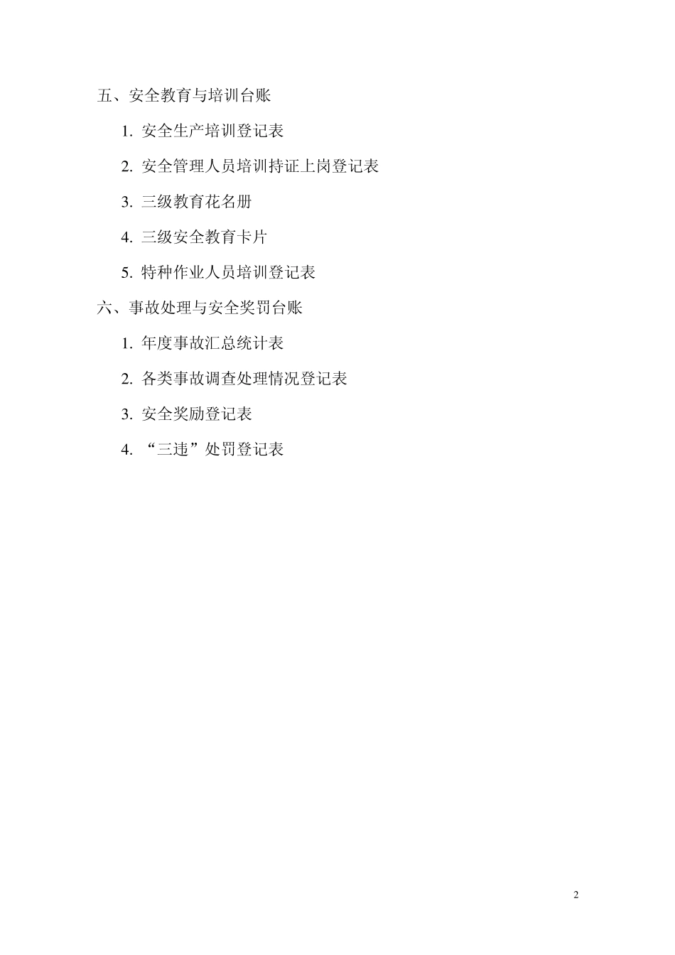 安全管理台帐_第2页