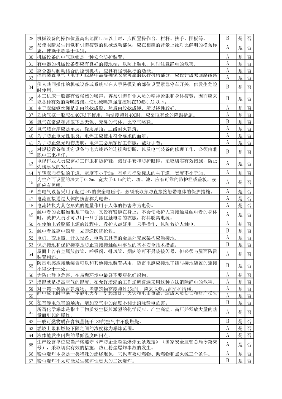 安全考试判断题机械设备的危害区根据什么划定_第2页