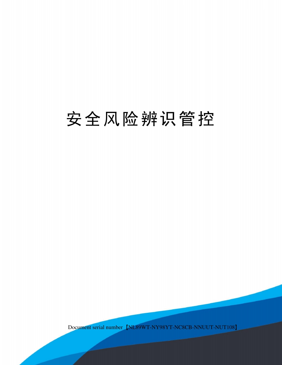 安全风险辨识管控_第1页