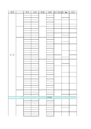 安川伺服电机外形尺寸参数
