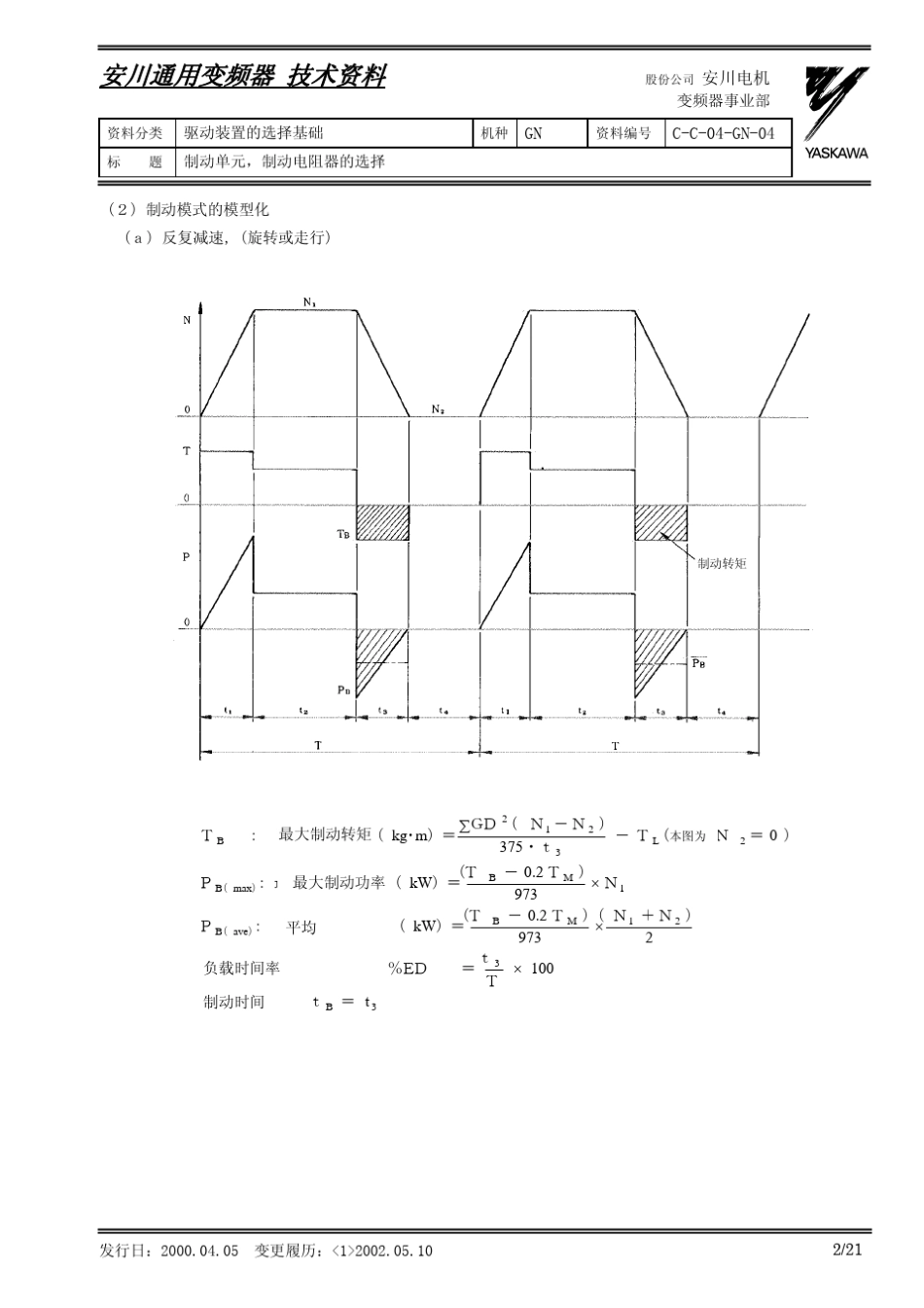 安川制动单元,电阻选择_第2页