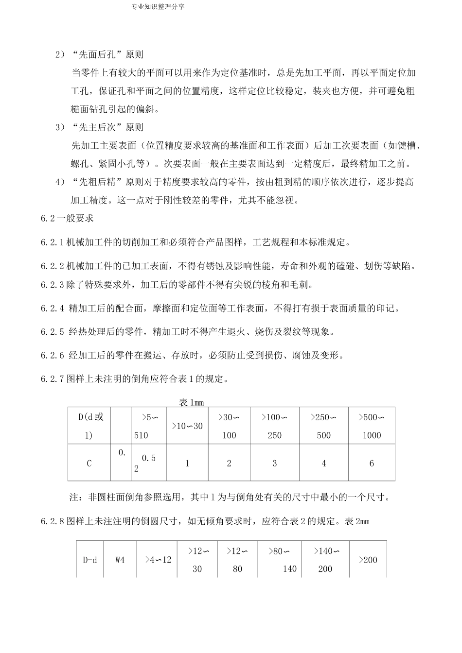 机械加工通用技术规范方案设计_第2页