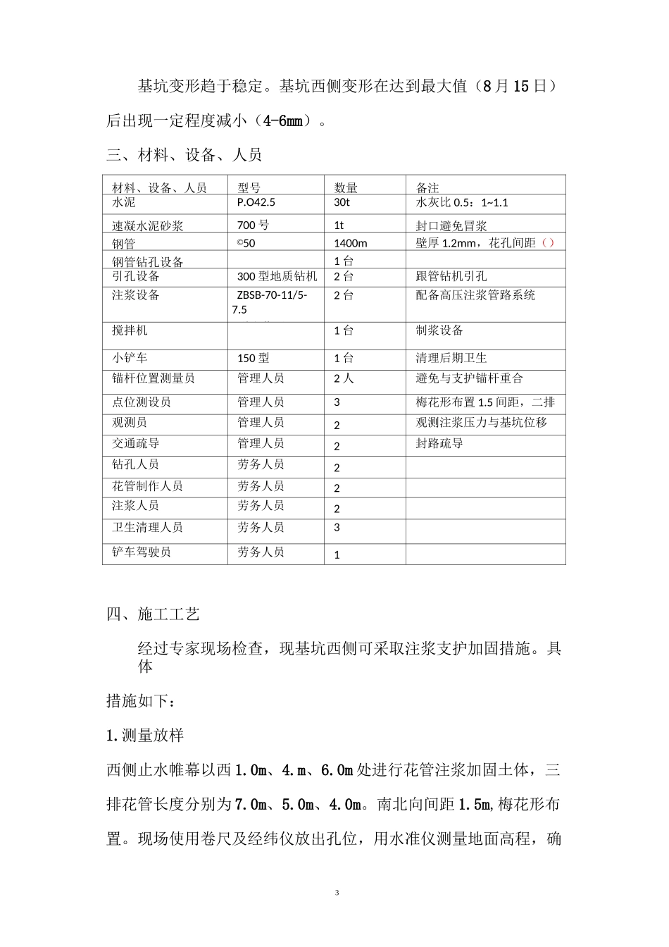 基坑支护注浆加固修复方案_第3页