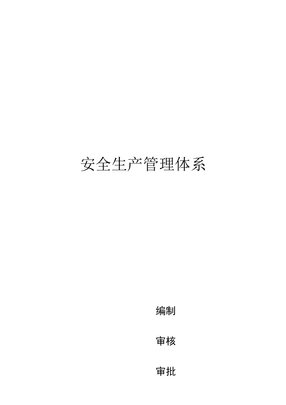 公司安全生产管理体系_第1页