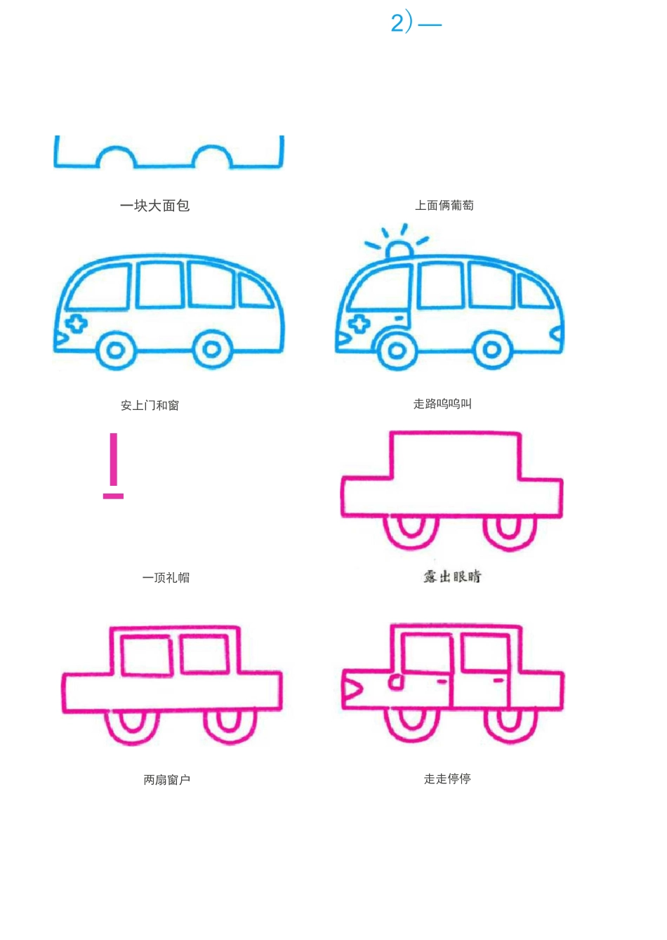 (完整版)交通工具简笔画_第2页