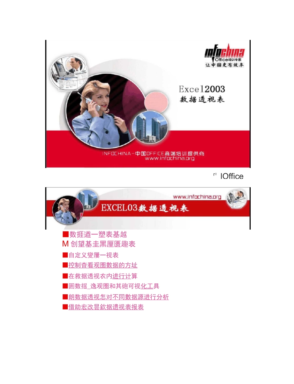 Excel数据透视表培训PPT._第1页