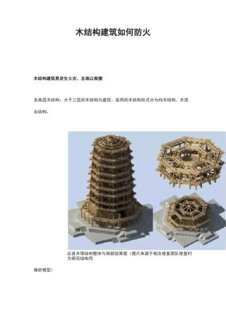 木结构建筑如何防火