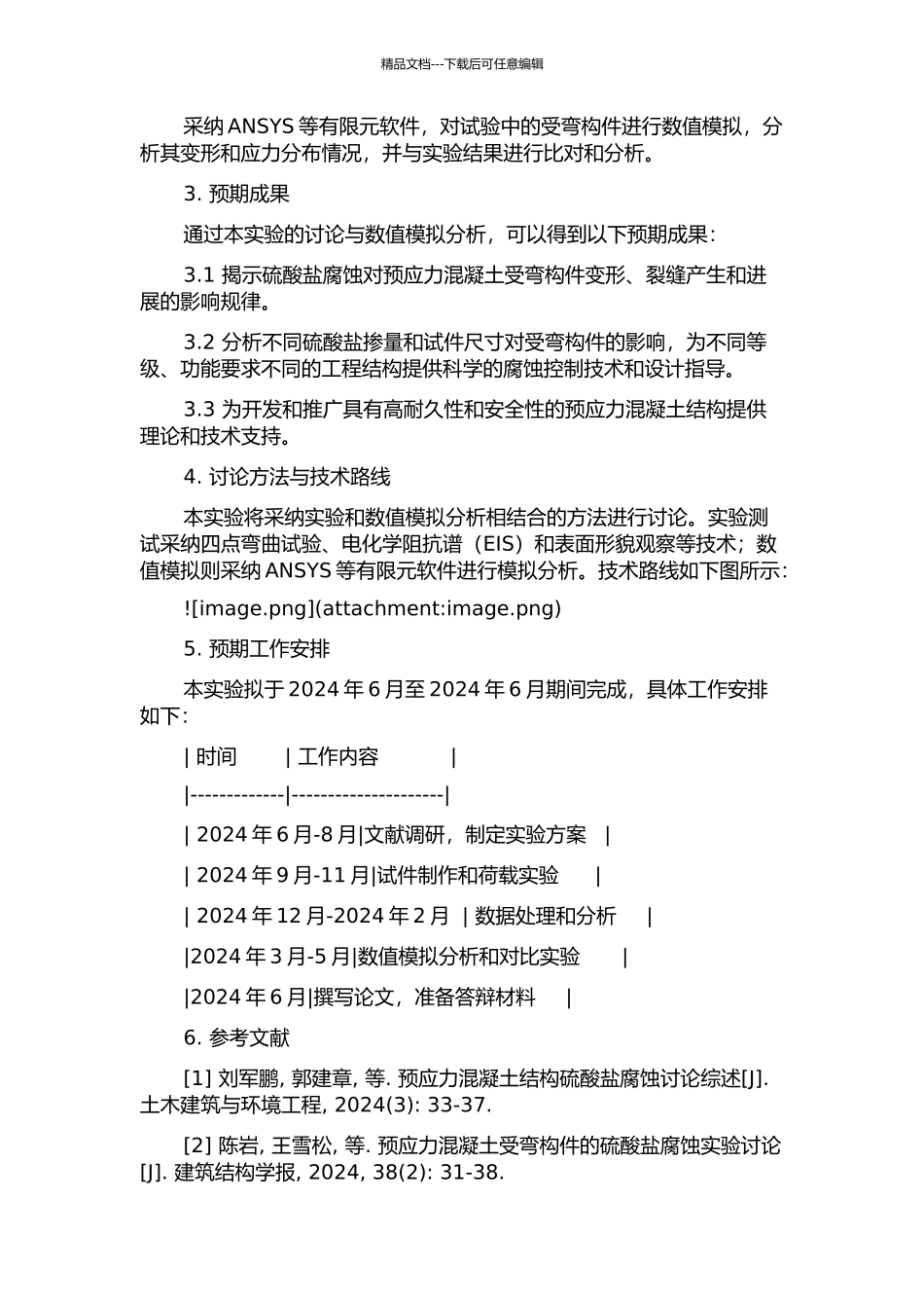 预应力混凝土受弯构件受硫酸盐腐蚀后的力学性能研究的开题报告_第2页